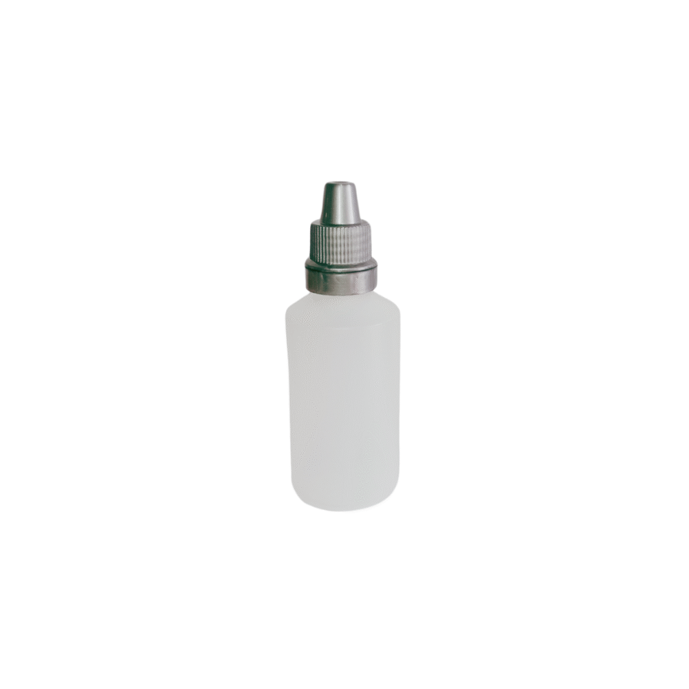 00016 ENVASE 40CC GOTERO CILÍNDRICO PE NEUTRO ROSCA 12MM