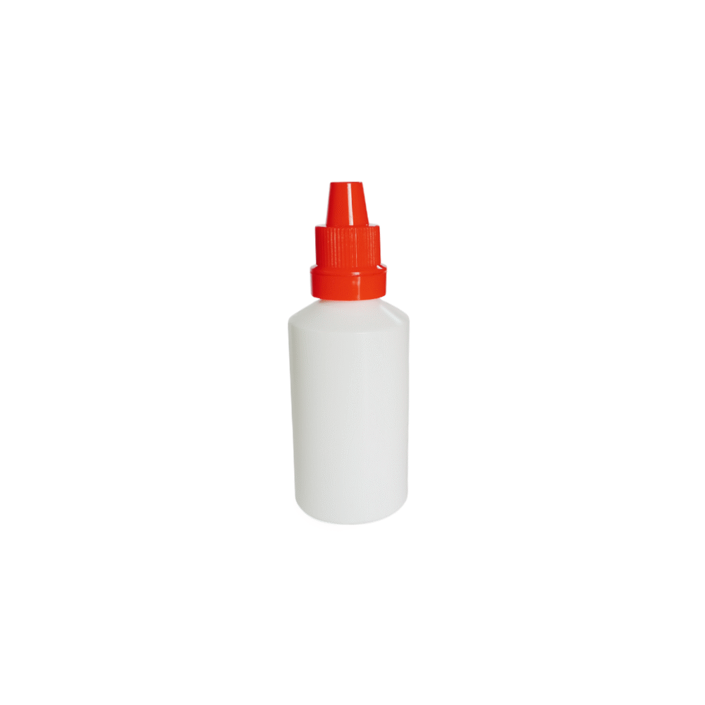 00018 ENVASE 40CC GOTERO CILÍNDRICO PP BLANCO ROSCA 12MM