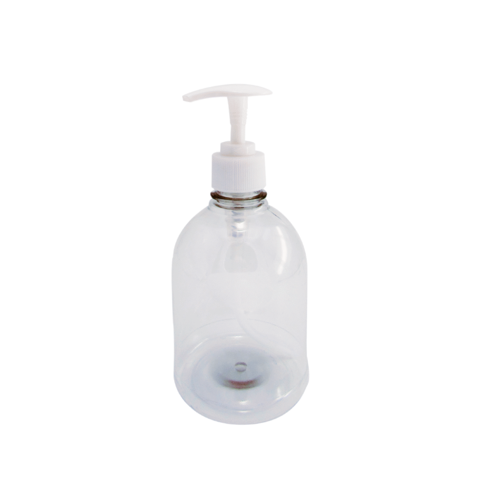 00598 ENVASE 500CC JARABERO CILÍNDRICO PET CRISTAL ROSCA 28MM