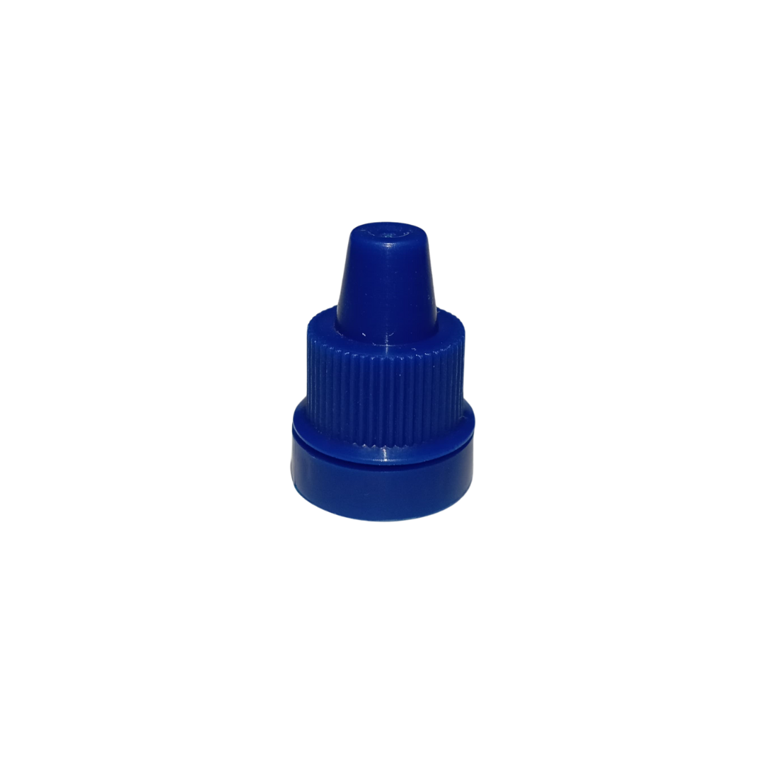 00635 TAPA 12MM GOTERO SEGURIDAD PP AZUL