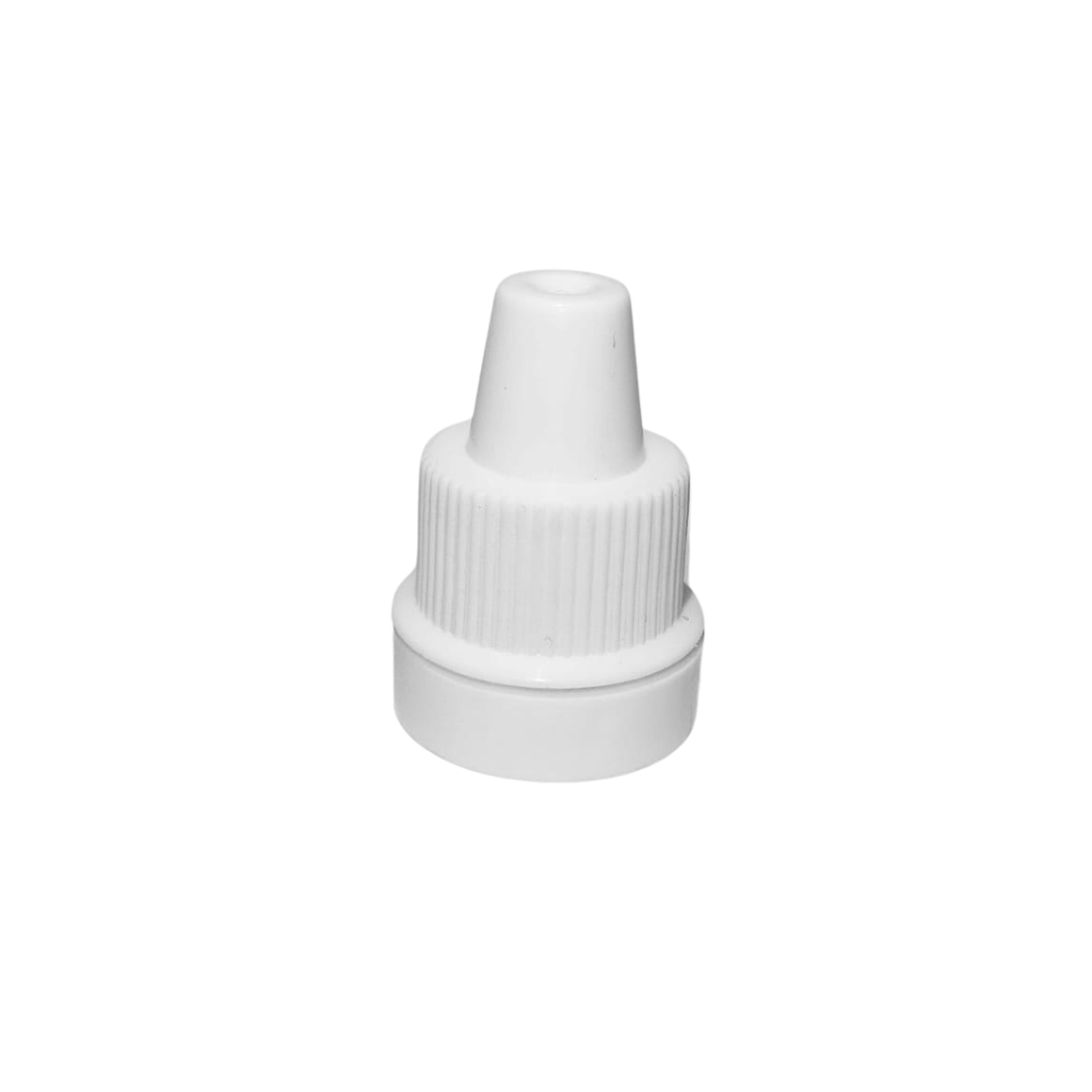 00696 TAPA 12MM GOTERO SEGURIDAD PP BLANCA