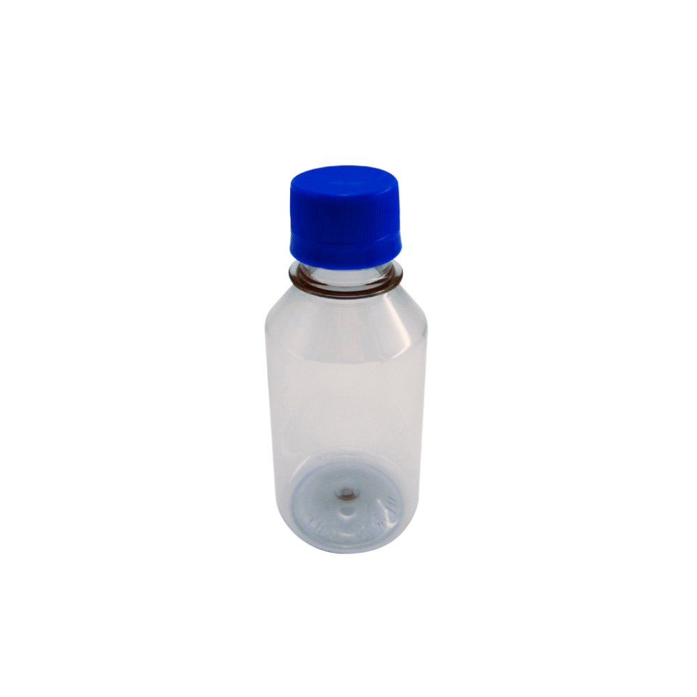 00729 ENVASE 600CC JARABERO CILÍNDRICO PET CRISTAL ROSCA 28MM