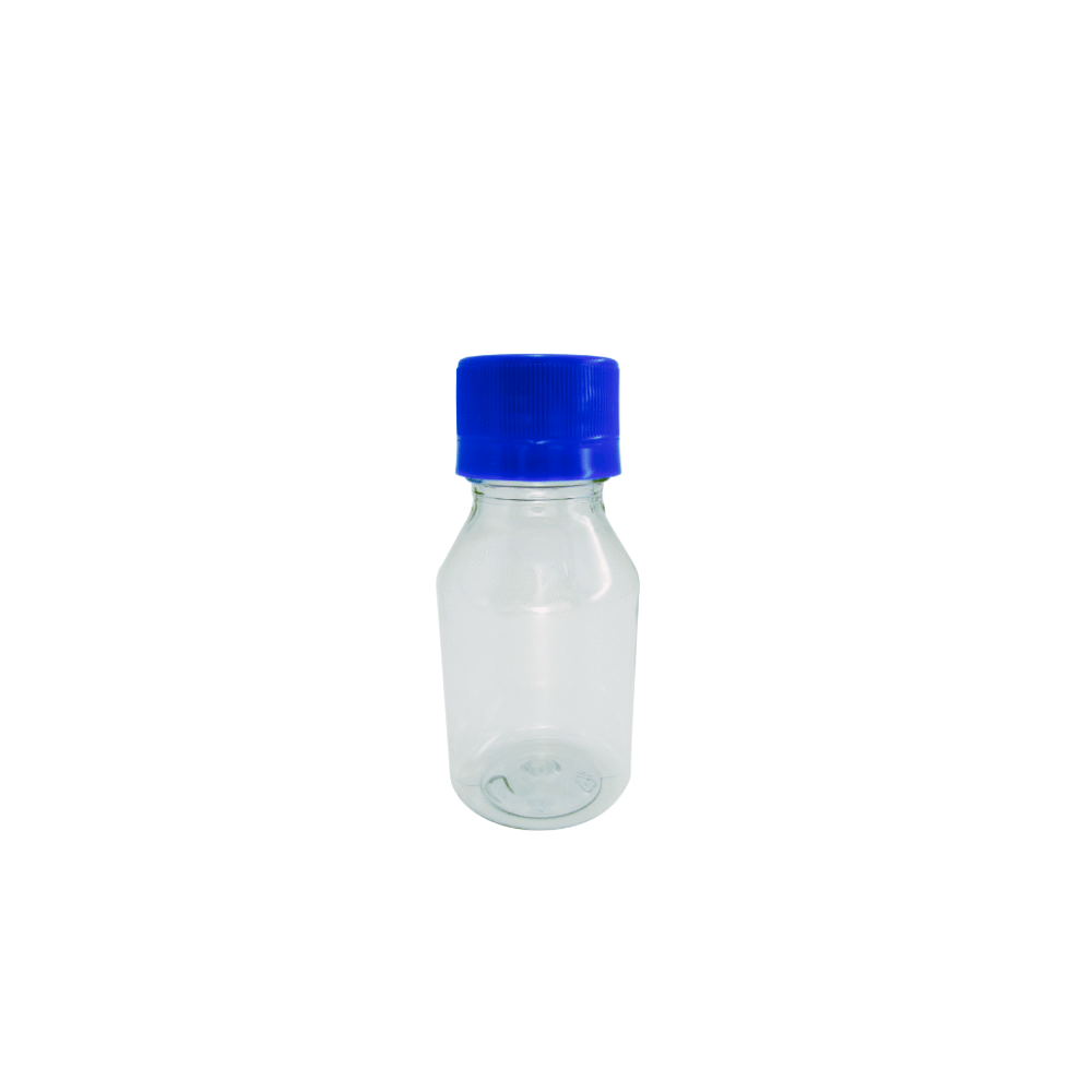 01552 ENVASE 30CC JARABERO CILÍNDRICO PET CRISTAL ROSCA 28MM