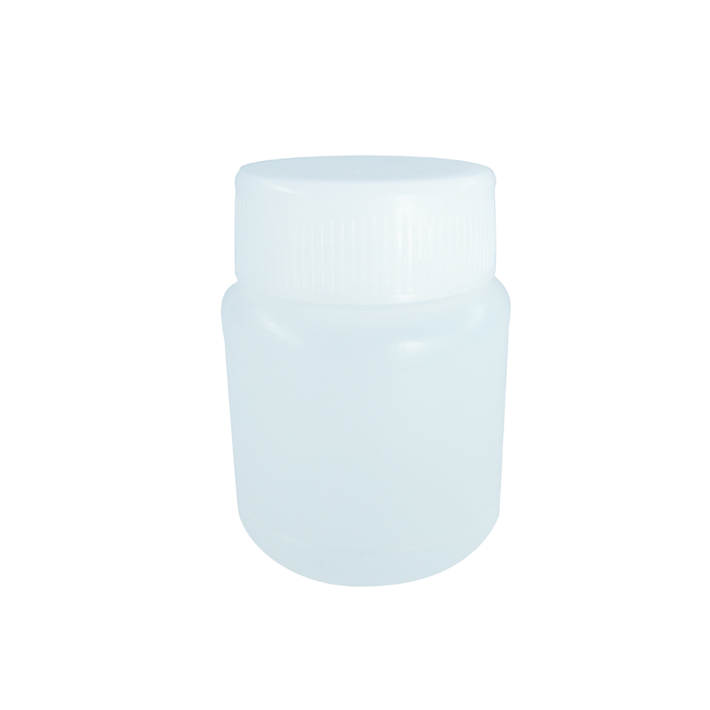 00109 ENVASE 30CC TEMPERA CILÍNDRICO PE NEUTRO ROSCA 28MM CORTA