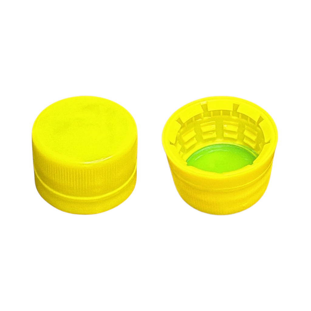 00321 TAPA 28MM SEGURIDAD PP AMARILLA