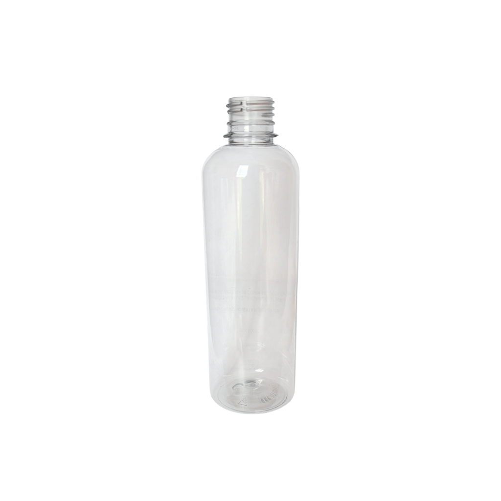 00551 ENVASE 400CC BALA CILÍNDRICO PET CRISTAL ROSCA 28MM (25 GR)