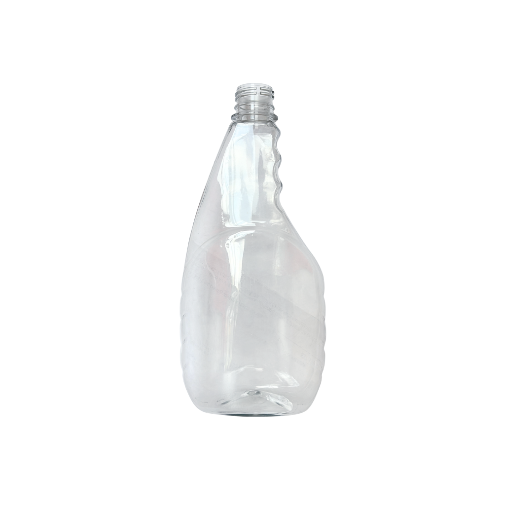 00822 ENVASE 600CC LIMPIADOR PLANO PET CRISTAL ROSCA 28MM