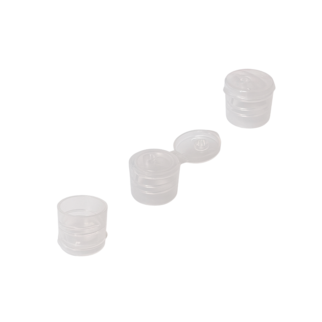00929 TAPA 18/415MM FLIP TOP PP TRANSPARENTE