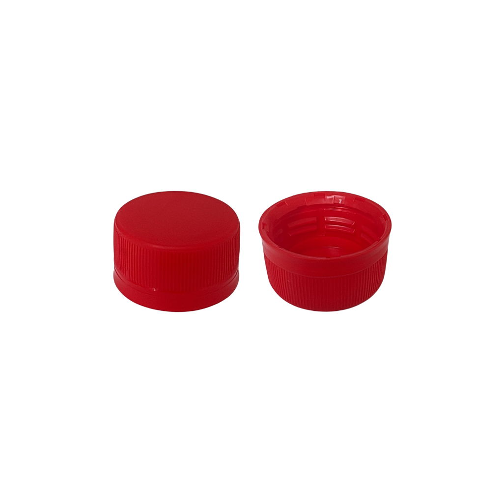 00975 TAPA 28MM CORTA LINER LESS SEGURIDAD PP ROJA