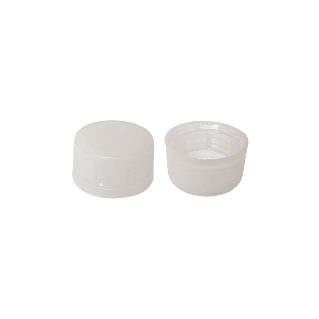 00978 TAPA 28MM CORTA LINER LESS SEGURIDAD PP TRANSPARENTE