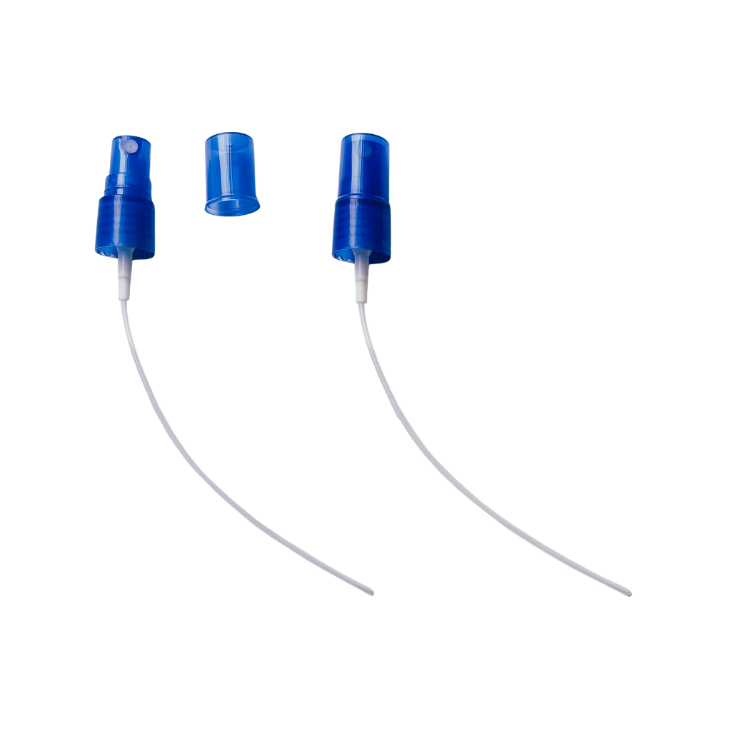 01147 TAPA 18/415MM SPRAY PP AZUL TRASLUCIDA